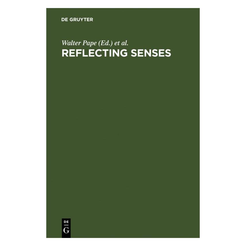 De Gruyter Reflecting Senses (Englisch, Hardcover, Burwick, Walter Pape) (67761833)