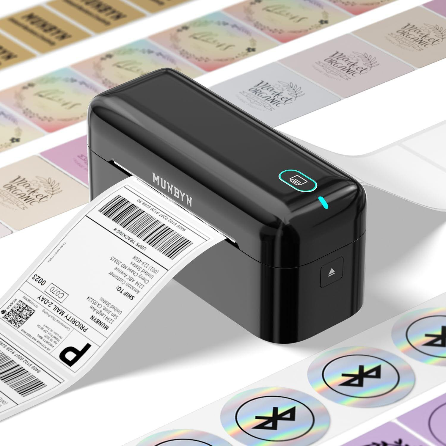 Selius 402B Bluetooth Verzendlabelprinter, 4 x 6 Thermische Printer voor Pakketten