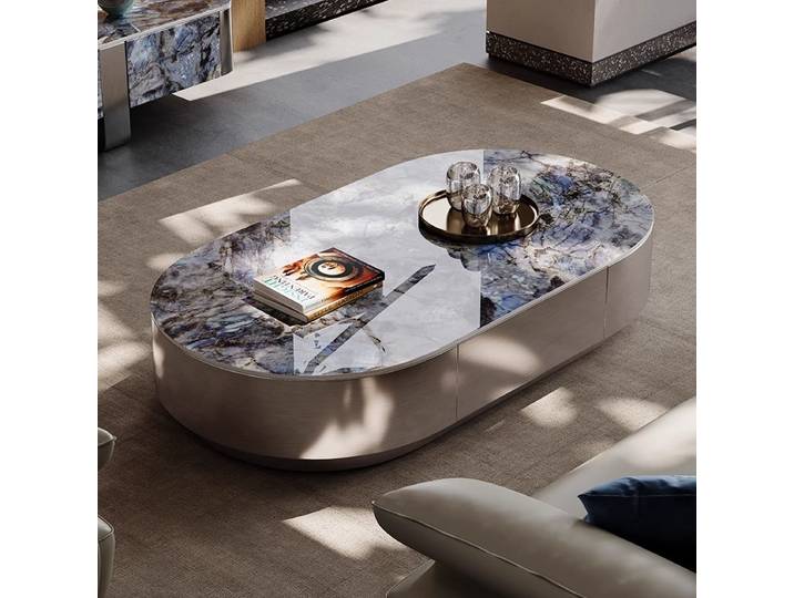 Table basse esthétique Glam Design italien Simple Table basse de luxe minimaliste Unique Mesa Centro Salon accessoires pour la maison