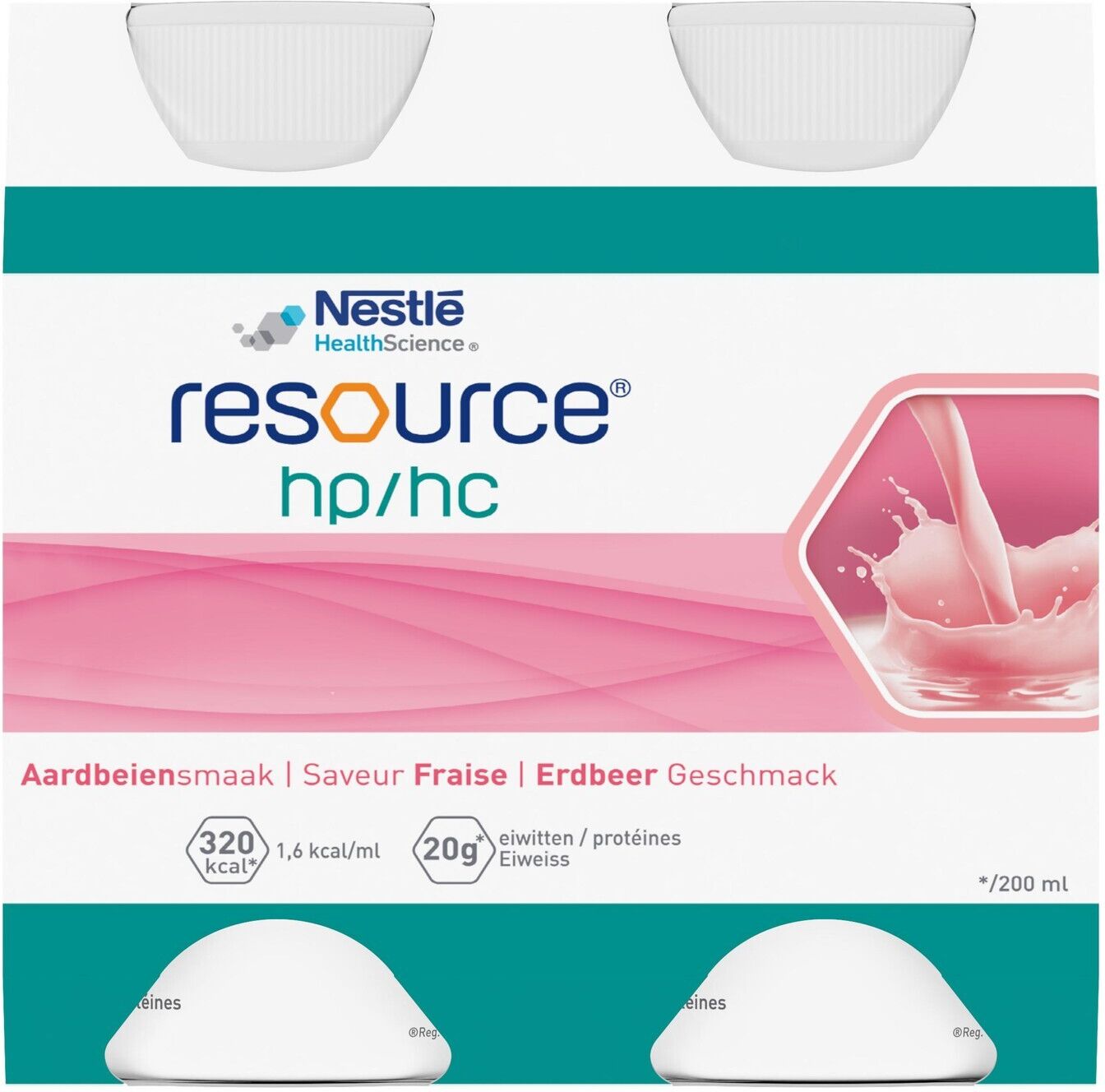 Nestle Resource HP HC Fraise 4 x 200 ml