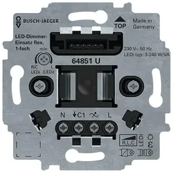 Busch-Jaeger 64851U LED-Tastdimmer-Einsatz flex, 1-fach 3-240VA 2CKA006500A0012