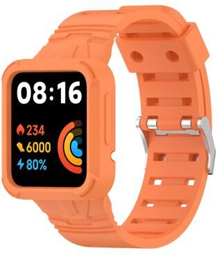 Everyday Crate Silicone Replacement Watch Band For Xiaomi Poco Watch Soft Comfortable Adjustable Strap orange