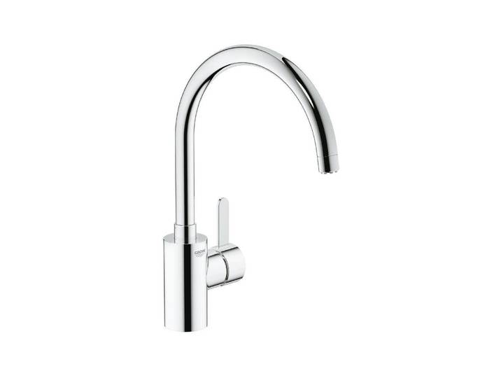 Küchenarmatur GROHE Eurosmart Cosmopolitan Spültischbat , silber (silberfarben), B:21cm H:13,5cm, Messing, Armaturen, Küchenarmatur