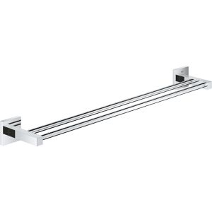 GROHE Handtuchhalter Start Cube 41104000, silber, zur Wandmontage, verchromt, 2 Arme zu je 60 cm