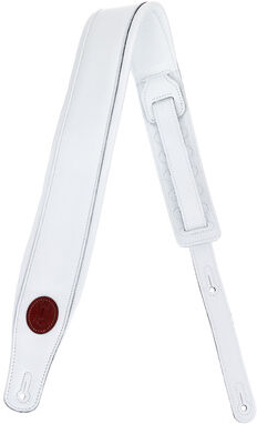 "Levys Pad. Garm. Leather Strap 3"" WH Blanc"