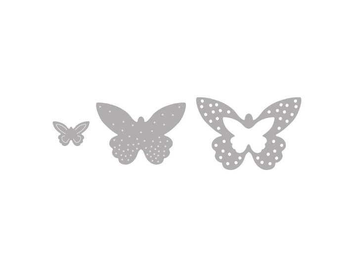 Rayher Stanzschablonen-Set Schmetterlinge 1.2 × 1.3 cm 3 Stück