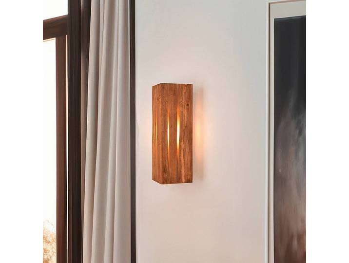 Trio Lighting Wandleuchte Karuni, dimmbar, Holz hell, für Wohn- / Esszimmer, Holz