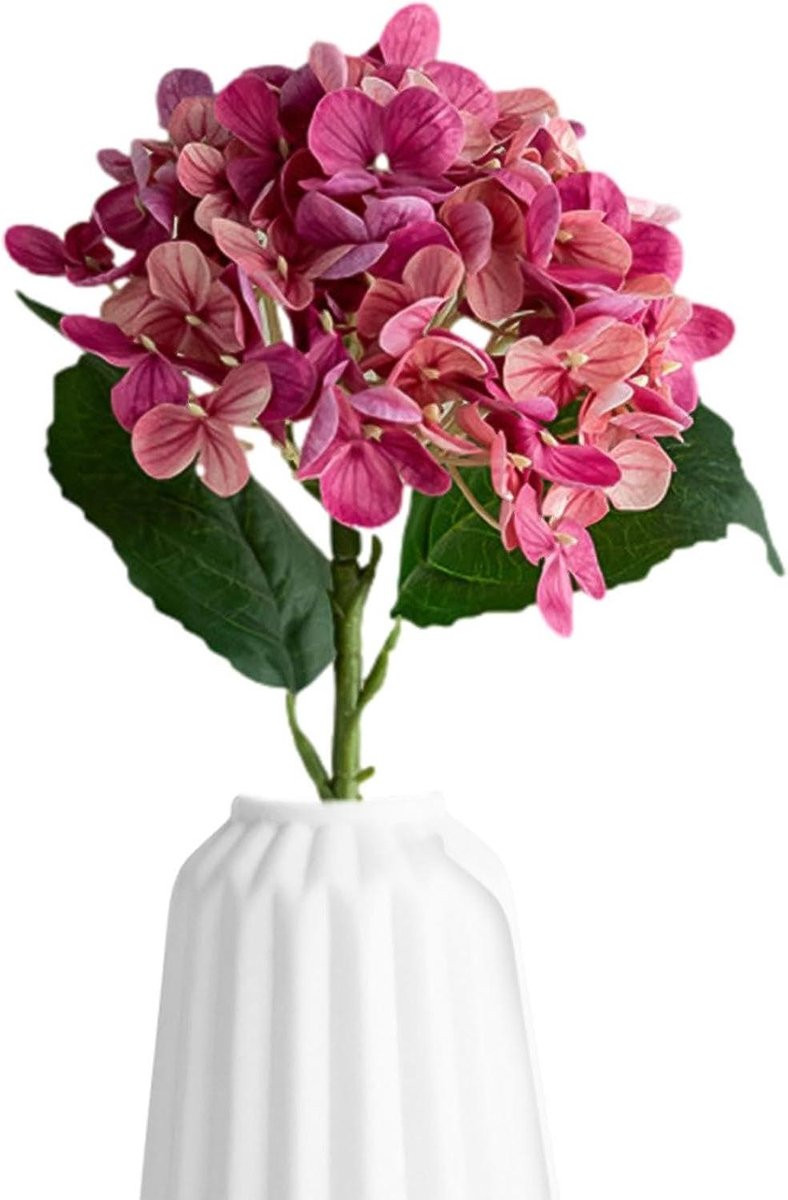 Roze Kunsthortensia van Zijde voor Huisdecoratie - 45 cm