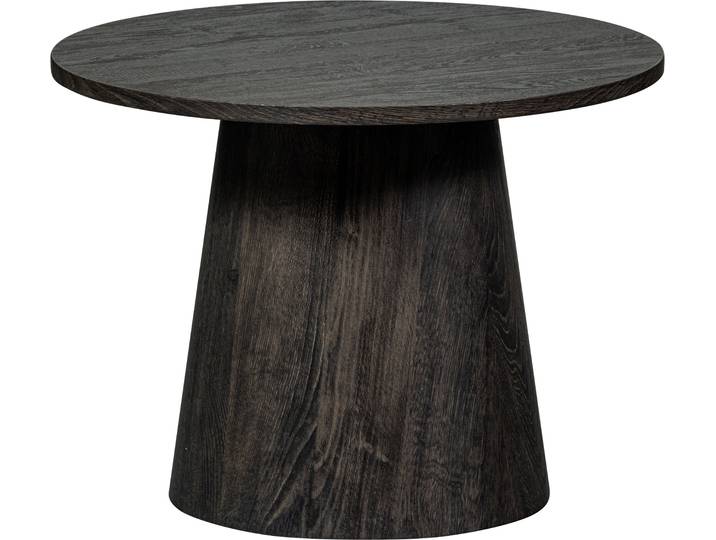 Couchtisch WOOOD Venlo , braun (dunkelbraun, dunkelbraun), B:80cm H:40cm T:80cm, Tische, Couchtisch, runde Form, belastbar bis 25 kg, H 40 cm x Ø 80 cm