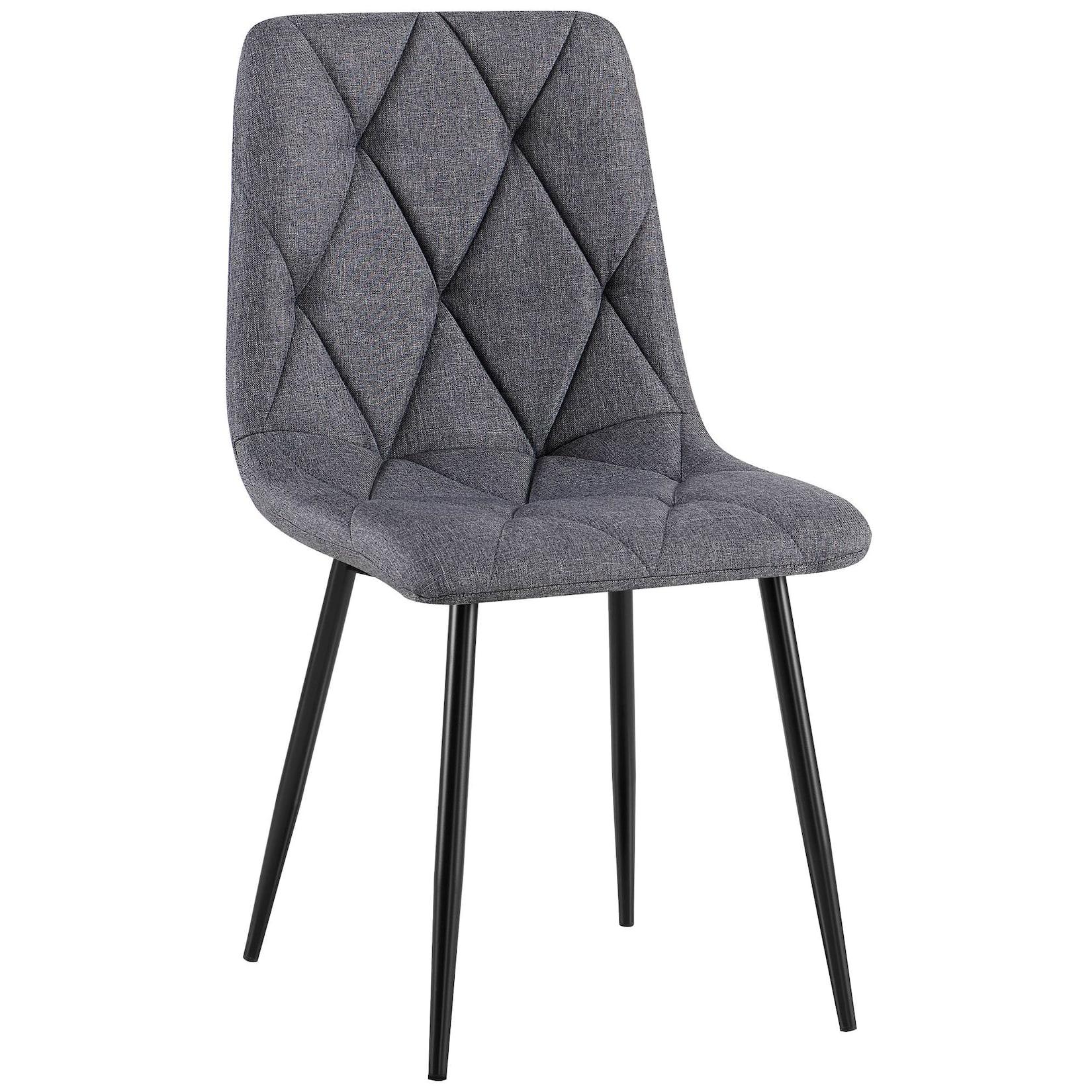 CLP Esszimmerstuhl Clairton Stoff Farbe: dunkelgrau, Material: Stoff