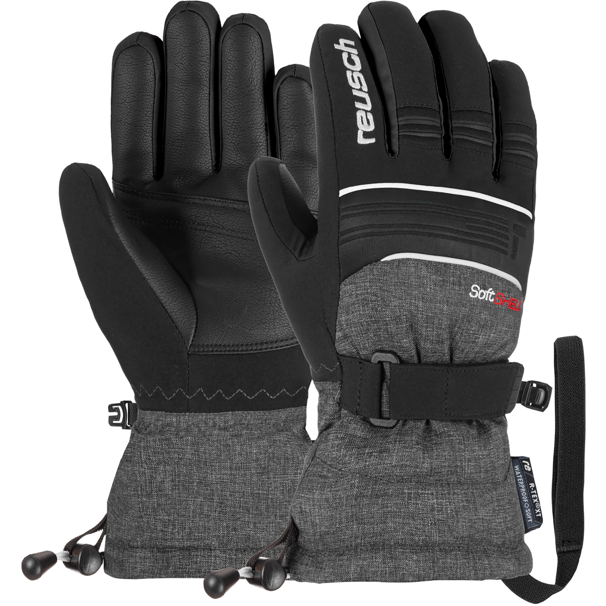 Reusch Kondor R-Tex XT Kinder Fingerhandschuhe schwarz Größe 4 Freeride | Skifahren | Splitboard Elastisch Wasserabweisend