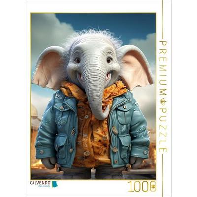 CALVENDO Puzzle Elefant Benno | 1000 Teile Lege-Größe 64x48cm Foto-Puzzle für glückliche Stunden, Sonstige von , Calvendo Puzzle