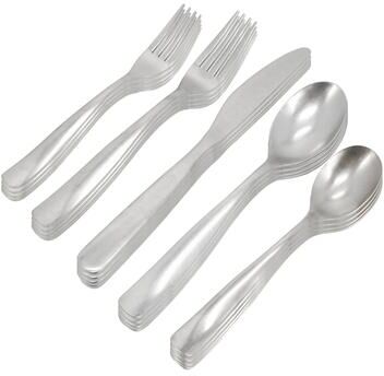 Gibson Set of 20 Stainless Steel Flatware Set in Silver