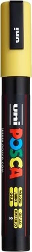 POSCA uni-ball PC-5M Acrylstift gelb 1,8 - 2,5 mm, 1 St.