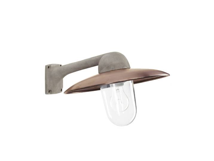K.S. Verlichting Außenwandleuchte Fabrique, alu/kupfer, Breite 38 cm, IP44 dimmbar, kupfer, Aluminium