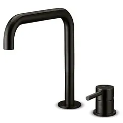 JEE-O Slimline Stand 2-Loch Waschtischarmatur, niedrig, schwarz strukturiert, 800-1763 800-1763