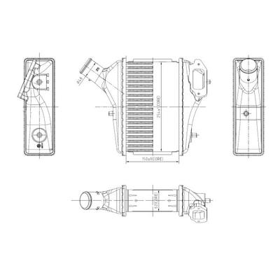 NRF Ladeluftkühler 309091 für HONDA