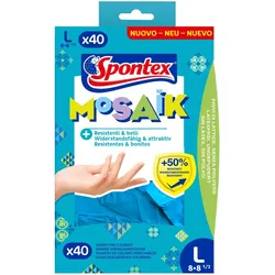 Spontex Einmalhandschuhe Mosaik 40er Pack Gr. 8