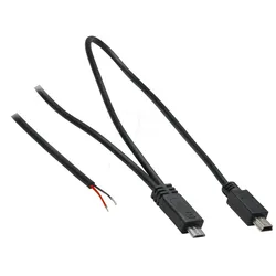 MUSB 10080102 - Micro USB-B + Mini USB-B - freie Enden, 1,0 m