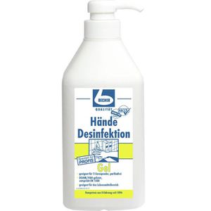Dr.Becher Desinfektionsmittel 1471000, Gel, für Hände, alkoholisch, Pumpflasche 1 Liter
