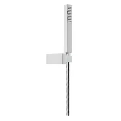 Herzbach Living Spa Wannenset eckig, ABS Halter ABS Stabhandbrause chrom , 11.630221.1.01 11.630221.1.01