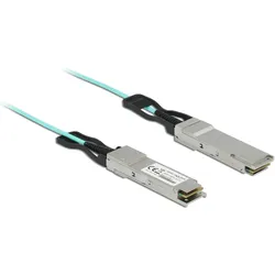 Delock Direct Attach Kabel Optisches QSFP+/QSFP+ 5 m (5 m), Netzwerkkabel