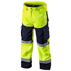 Topex, Arbeitshose, Softshell-Warnschutzhose mit Reflektionsstreifen neongelb XXXL (3XL)