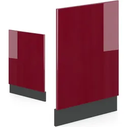 Vicco Frontblende R-Line, Geschirrspülerblende, Rot