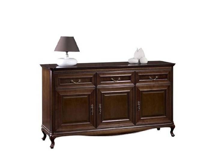 JVmoebel Kommode Handgefertigte Echtholz-Kommode in elegantem Braun aus Massivholz (1 St), Made in Europa
