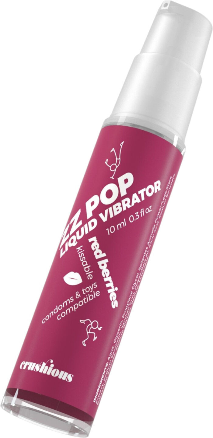Crushious ZZ POP - edible liquid vibrator, red berries (10 ml)