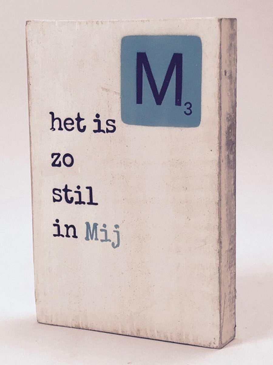 Mij Tekstblok 10x15 cm, 2 cm dik