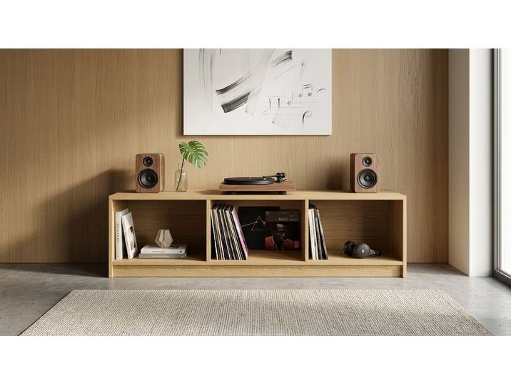 Hifi Rack Holz Eiche Natur geölt
