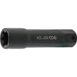 BGS Steckschlüssel-Einsatz E-Profil extra lang Antrieb Außensechskant 22 mm SW E24 - 5246-E24