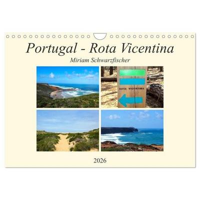 Portugal - Rota Vicentina (Wandkalender 2026 DIN A4 quer), CALVENDO Monatskalender