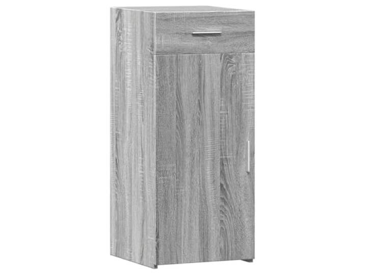 Fisinber Sideboard Grau Sonoma 40x42,5x93 cm Kommode Holzwerkstoff Kompakter Beistellschrank mit Schublade und Tür für Wohnzimmer oder Schlafzimmer. Pflegeleichtes Design schafft Ordnung.