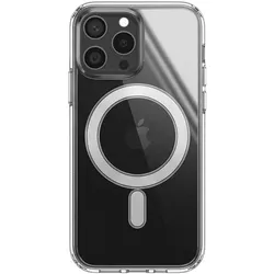Bigben Hybrid Case mit MagSafe Handy-Cover für Apple iPhone 15 Pro transparent (Apple iPhone 15 Pro), Smartphone Hülle, Transparent