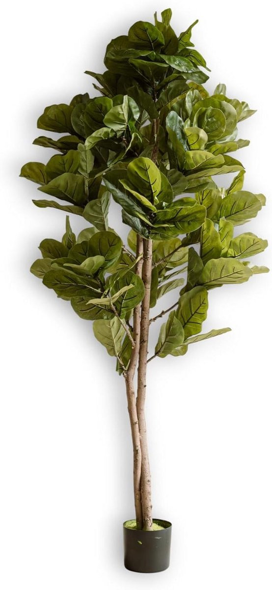 Kunstplant Vijg - Grote Groene Kamerplant - 150 cm