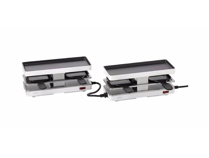 Stöckli Twinboard Set Raclettegrill – Raclette Ofen/Raclette Grill – weiss