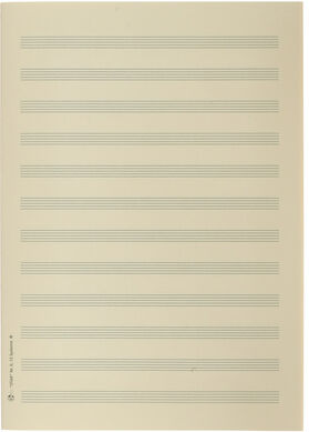 Star Sheet Music Paper DIN A4 12