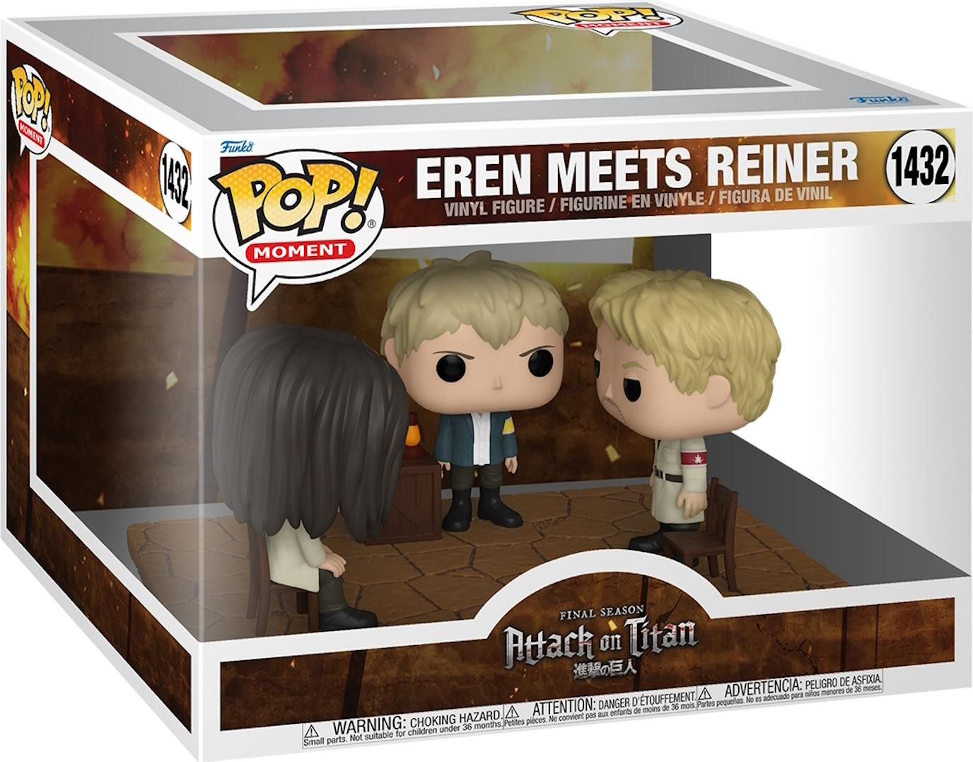 Funko Pop! Figur Kampf der Titanen Eren trifft Reiner 10 cm