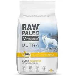RAW PALEO Ultra Turkey Medium&Large Adult 2kg mit Truthahn für erwachsene Hunde mittlerer und großer Rassen