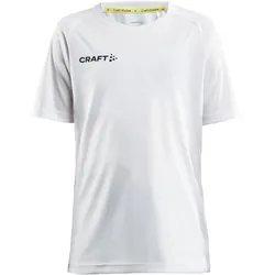 Craft, Jungen, Sportshirt, Evolve Tee Jr (122, 128), Weiss