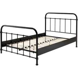 METALLBETT Karlyn 210x111x129 aus Metall in Schwarz