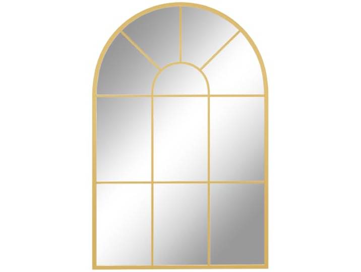 HOMCOM Wandspiegel Fenster Spiegel mit Metallrahmen, 91 x 60 cm Gold