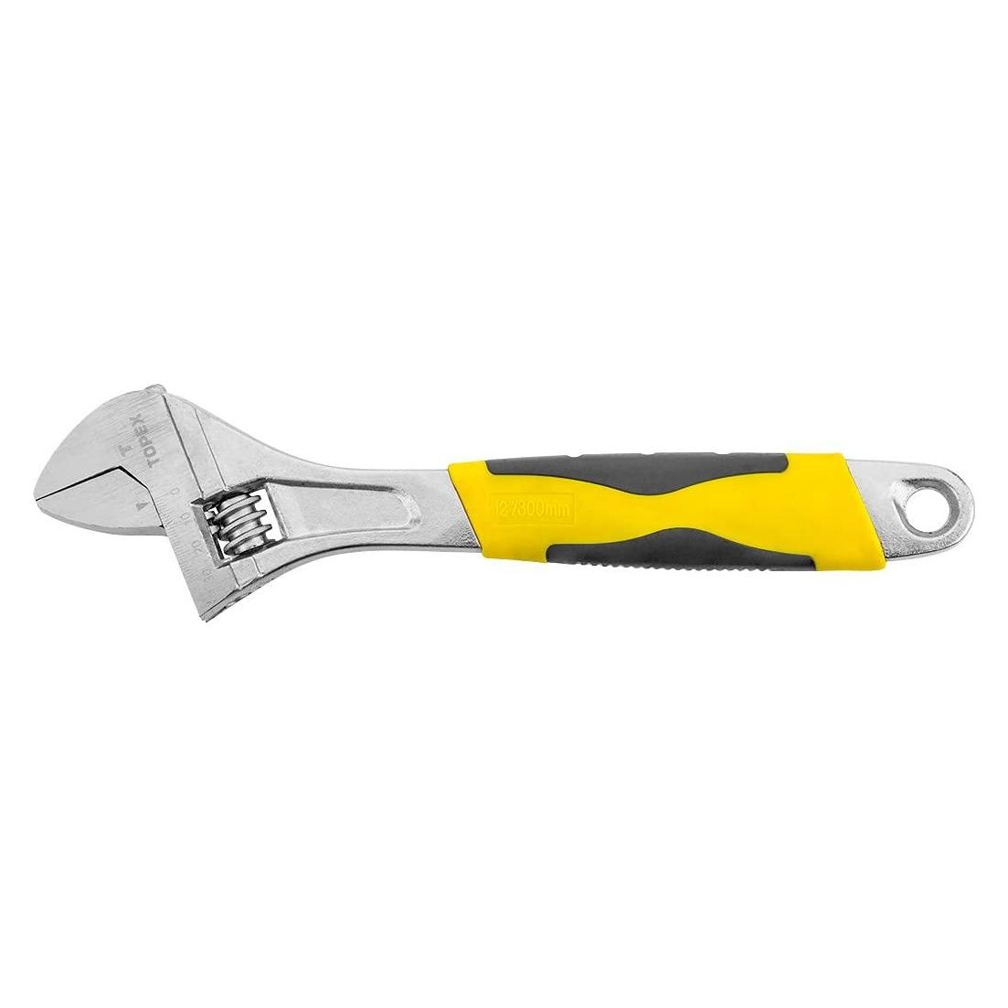Topex verstellbarer schwedischer Schraubenschlüssel 300 mm Gummigriff (35D124) (35D124)
