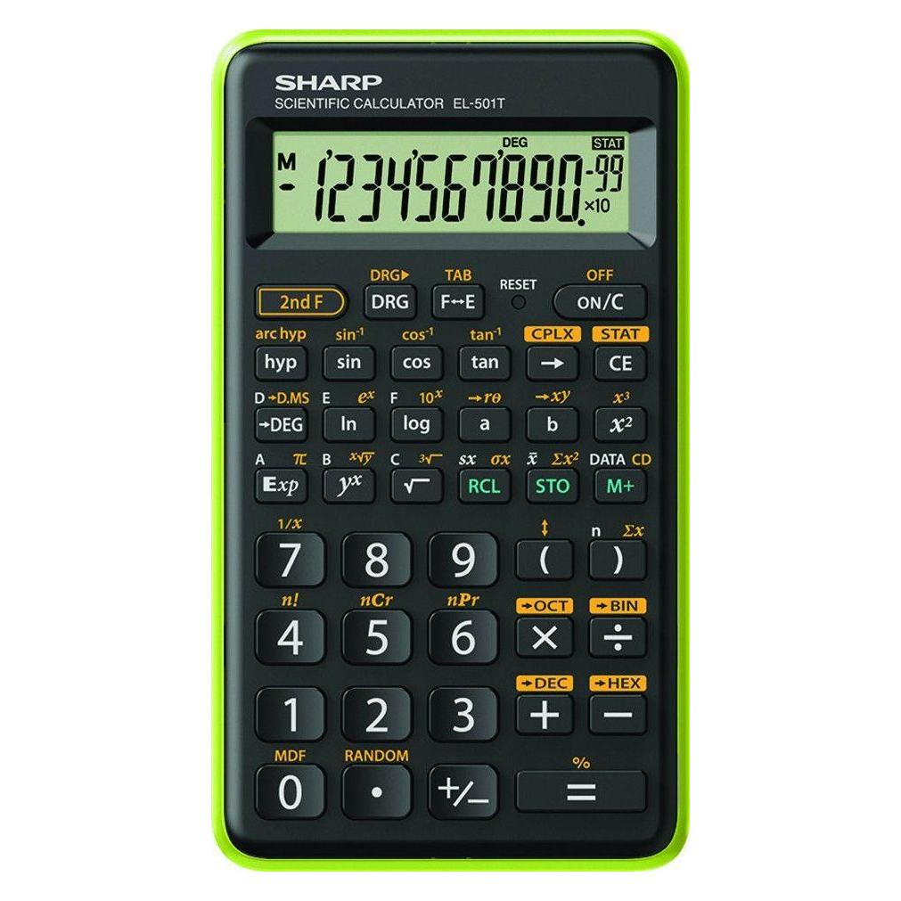 Sharp Kalkulator CALCULATOR SCIENTIFIC BLISTER EL501TBGR (Batteriebetrieb) (SH-EL501TBGR)