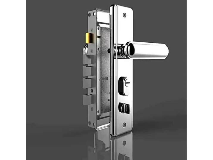 Serrure de porte antivol en acier inoxydable, serrure de porte d'entrée multifonction de haute qualité, poignée de sécurité robuste