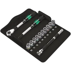 Wera 8006 SC 1 Zyklop Hybrid-Knarrensatz, 1/2"-Antrieb, metrisch, 13-teilig