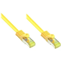 Alcasa 0.15m Cat7 RJ-45 Netzwerkkabel Gelb 0,15 m S/FTP (S-STP)