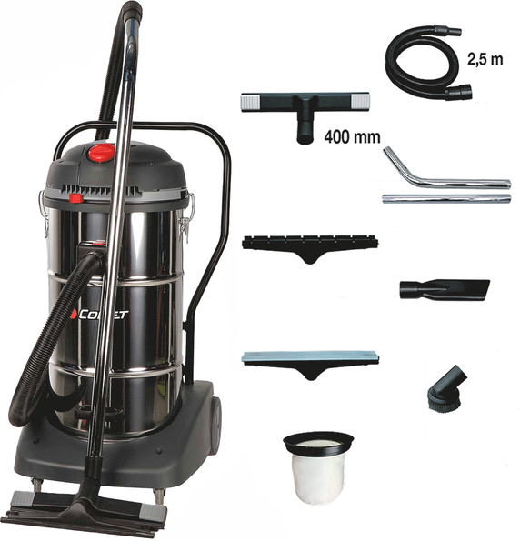 Comet CVP 365 XB - Nass-/Trockensauger - 65 l - aus Stahl - Behälter, abnehmbar vom Gestell-